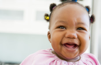 cute smiling baby girl, 